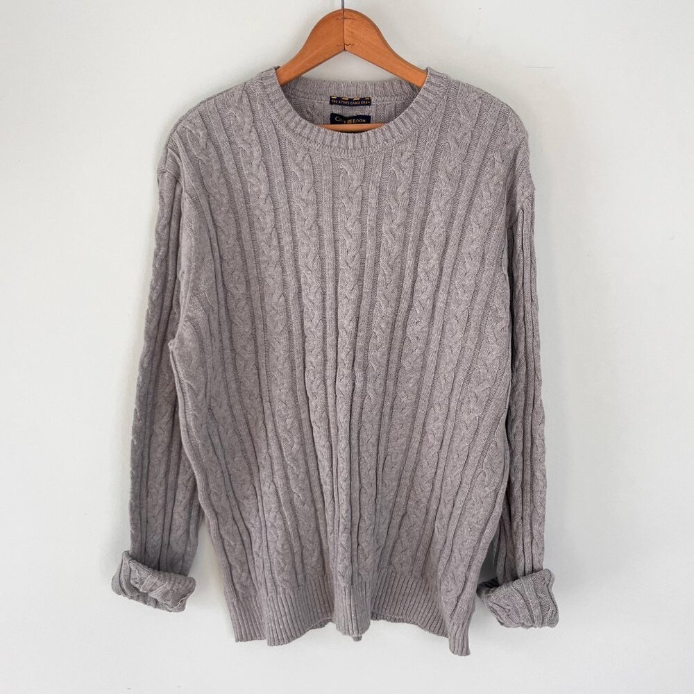 Vintage Cotton Cable Knit Sweater